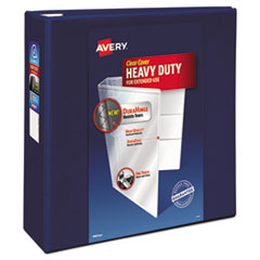 Avery® Heavy-Duty View Binder w/Locking 1-Touch EZD Rings, 4" Cap, Navy Blue
