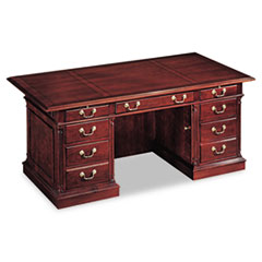 DMi® Furniture Keswick Collection Executive Double Pedestal Desk, 72w x 36d x 30h, Cherry