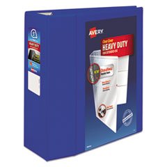 Avery® Heavy-Duty View Binder w/Locking EZD Rings, 5" Cap, Pacific Blue