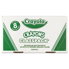 Crayola® Classpack Regular Crayons, 8 Colors, 800/Box
