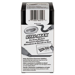 Crayola® Dry Erase Marker, Chisel Tip, Black, Dozen