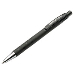 7520013687771, SKILCRAFT Rubberized Ballpoint Pen, Retractable, Medium 1 mm, Black Ink, Black Barrel, Dozen