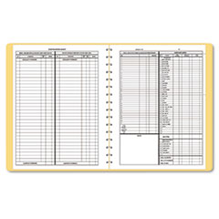 Dome® Bookkeeping Record, Tan Vinyl Cover, 128 Pages, 8 1/2 x 11 Pages