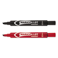 Avery® MARK A LOT Large Desk-Style Permanent Marker, Chisel Tip, Assorted, 24/Set