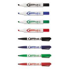 Avery® MARK A LOT Desk/Pen-Style Dry Erase Marker, Chisel/Bullet Tip, Assorted, 24/PK