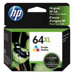 HP HP 64XL, (N9J91AN) High-Yield Tri-Color Original Ink Cartridge