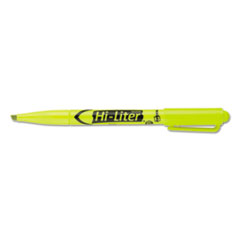 Avery® HI-LITER Pen-Style Highlighter, Chisel Tip, Fluorescent Yellow Ink, Dozen
