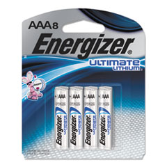 Energizer® Ultimate Lithium Batteries, AAA, 8/Pack