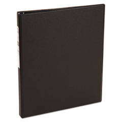 Avery® Economy Non-View Binder with Round Rings, 11 x 8 1/2, 1/2" Capacity, Black