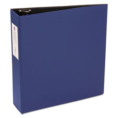 Avery® Economy Non-View Binder with Round Rings, 11 x 8 1/2, 3" Capacity, Blue