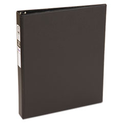 Avery® Economy Non-View Binder with Round Rings, 3 Rings, 1" Capacity, 11 x 8.5, Black, (3301)