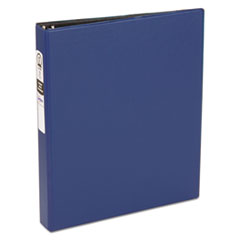 Avery® Economy Non-View Binder with Round Rings, 11 x 8 1/2, 1" Capacity, Blue