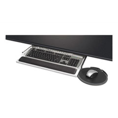Kelly Computer Supply Under Desk Keyboard Drawer with Mouse Platform, 22 x 19 x 2 to 4, Gray