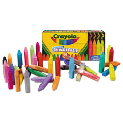 Crayola® Ultimate Sidewalk Chalk, 4" x 0.5" Diameter, 60 Assorted Colors, 64/Set