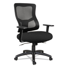 Alera® Elusion II Series Mesh Mid-Back Synchro with Seat Slide Chair, Black