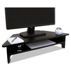 Victor® High Rise Collection Monitor Stand, 27 x 11 1/2 x 6 1/2-7 1/2, Black
