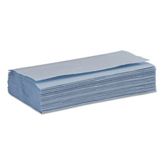 Boardwalk® Windshield Paper Towels, Unscented, 9.125 x 10.25, Blue, 250/PK, 9 Packs/Carton