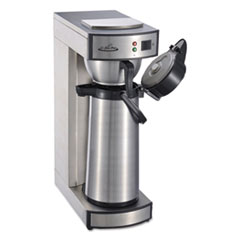 Coffee Pro Air Pot Brewer, Stainless Steel, 75 oz, 8 3/4 x 14 3/4 x 21 1/4