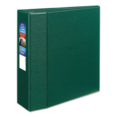 Avery® Heavy-Duty Binder with One Touch EZD Rings, 11 x 8 1/2, 4" Capacity, Green