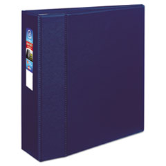 Avery® Heavy-Duty Binder with One Touch EZD Rings, 11 x 8 1/2, 4" Capacity, Navy Blue