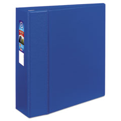 Avery® Heavy-Duty Binder with One Touch EZD Rings, 11 x 8 1/2, 4" Capacity, Blue