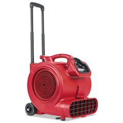 Sanitaire® DRY TIME Air Mover with Wheels and Handle, 1281 cfm, Red, 20 ft Cord