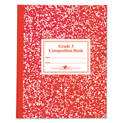 Roaring Spring® Grade School Ruled Composition Book, Grade 3 Manuscript Format, Red Cover, (50) 9.75 x 7.75 Sheets