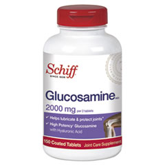 Schiff® Glucosamine 2000 mg with Hyaluronic Acid Coated Tablet, 150 Tablets/Bottle