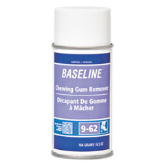 Baseline Chewing Gum Remover, Peach Scent, 6.5 oz Spray Can, 12/Carton