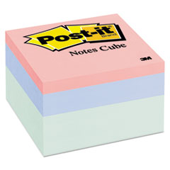 Post-it® Notes Original Cubes, 3 x 3, Seafoam Wave, 490-Sheet
