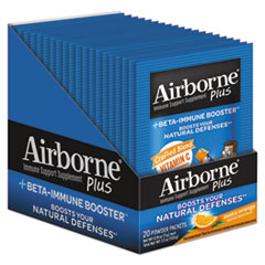 Airborne® Immune Support Supplement Plus Beta Immune Booster, 20/Pack