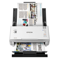 Epson® DS-410 Document Scanner, 600 dpi Optical Resolution, 50-Sheet Duplex Auto Document Feeder