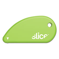 slice® Safety Cutters, Fixed, Non Replaceable Micro Safety Blade, 0.1" Ceramic Blade, 2.4" Plastic Handle, Green