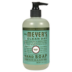 Mrs. Meyer's® Clean Day Liquid Hand Soap, Basil, 12.5 oz, 6/Carton
