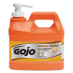 GOJO® NATURAL ORANGE Smooth Hand Cleaner, Citrus Scent, 0.5 gal Pump Bottle, 4/Carton