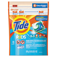 Tide® Pods, Laundry Detergent, Ocean Mist, 35/Pack, 4 Pack/Carton