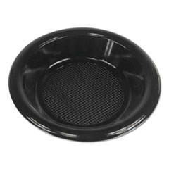Boardwalk® Hi-Impact Plastic Dinnerware, Bowl, 10 to 12 oz, Black, 1,000/Carton