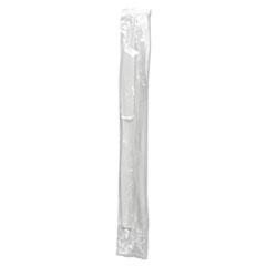 Boardwalk® Mediumweight Wrapped Polystyrene Cutlery, Knife, White, 1,000/Carton