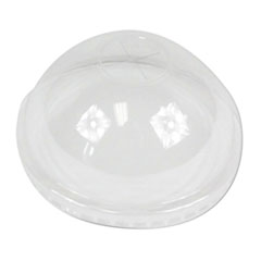 Boardwalk® PET Cold Cup Dome Lids, Fits 16-24 oz Plastic Cups, Clear, 2500/Carton