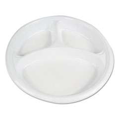 Hi-Impact Plastic Dinnerware, Plate, 10&quot; Dia., 3