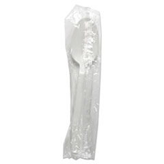Boardwalk® Heavyweight Wrapped Polypropylene Cutlery, Teaspoon, White, 1,000/Carton