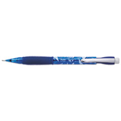 Pentel® Icy Mechanical Pencil, 0.7 mm, Transparent Blue Barrel, 24/Pack