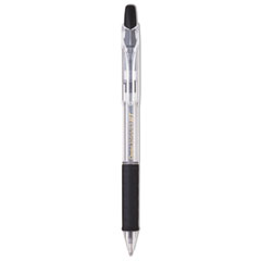 Pentel® R.S.V.P. RT Ballpoint Pen, Retractable, Medium 1 mm, Black Ink, Clear Barrel, Dozen
