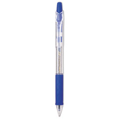 Pentel® R.S.V.P. RT Ballpoint Pen, Retractable, Medium 1 mm, Blue Ink, Clear Barrel, Dozen