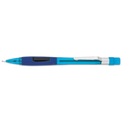 Pentel® Quicker Clicker Mechanical Pencil, 0.5 mm, Transparent Blue Barrel