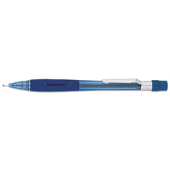 Pentel® Quicker Clicker Mechanical Pencil, 0.7 mm, Transparent Blue Barrel