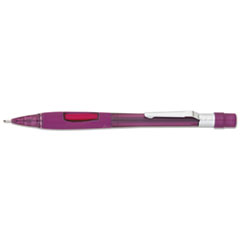 Pentel® Quicker Clicker Mechanical Pencil, 0.9 mm, Transparent Burgundy Barrel