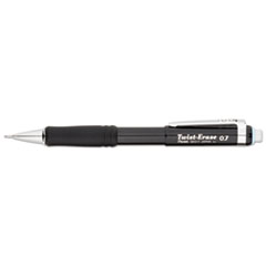 Pentel® Twist-Erase III Mechanical Pencil, 0.7 mm, Black Barrel