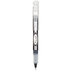 Pentel® Finito! Porous Point Pen, Stick, Extra-Fine 0.4 mm, Black Ink, Black/Silver Barrel