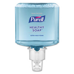 PURELL® Healthcare HEALTHY SOAP Gentle and Free Foam, Fragrance-Free, 1,200 mL, For ES6 Dispensers, 2/Carton